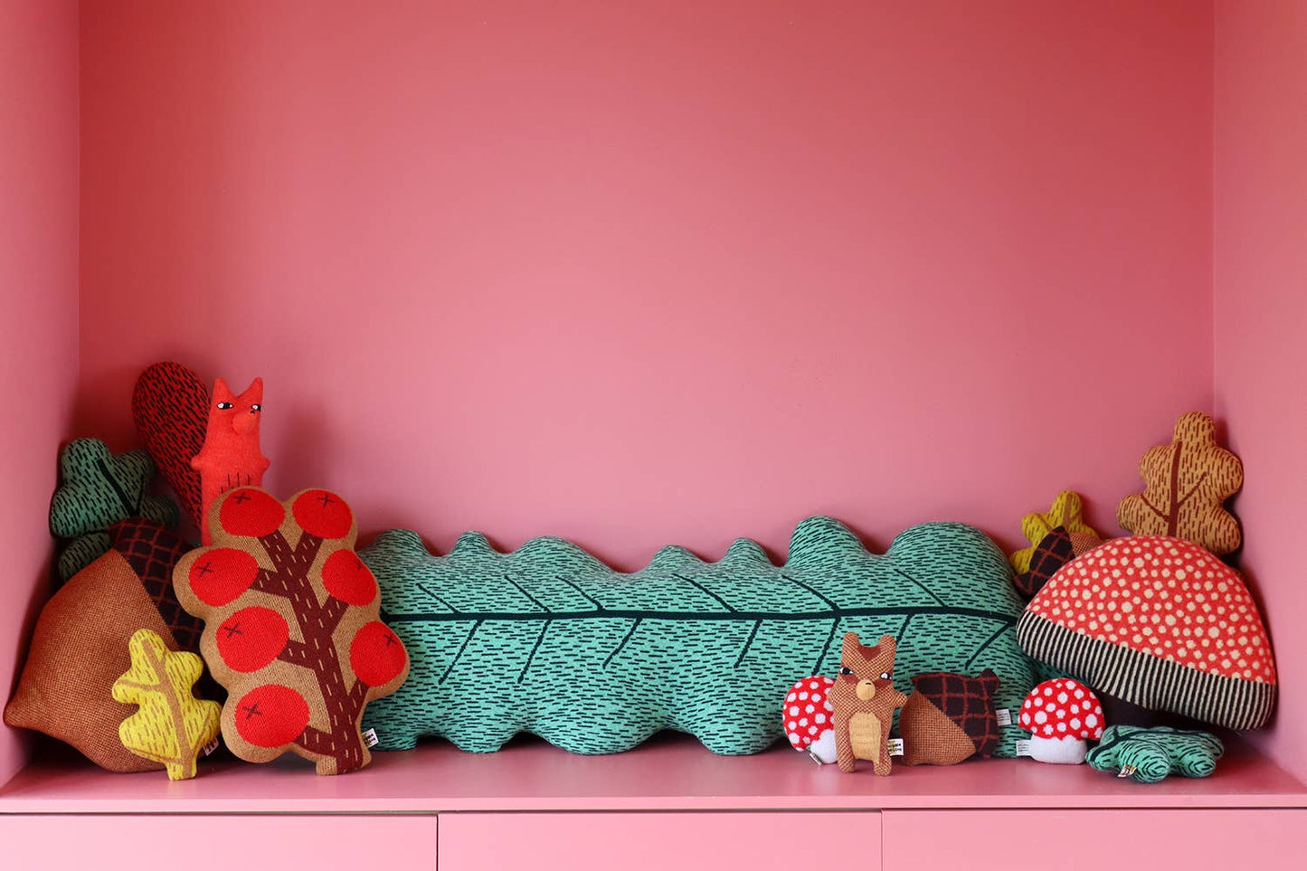 Large Leaf Shaped Bolster Cushion