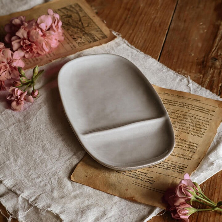 Svelte Divided Platter - Stone