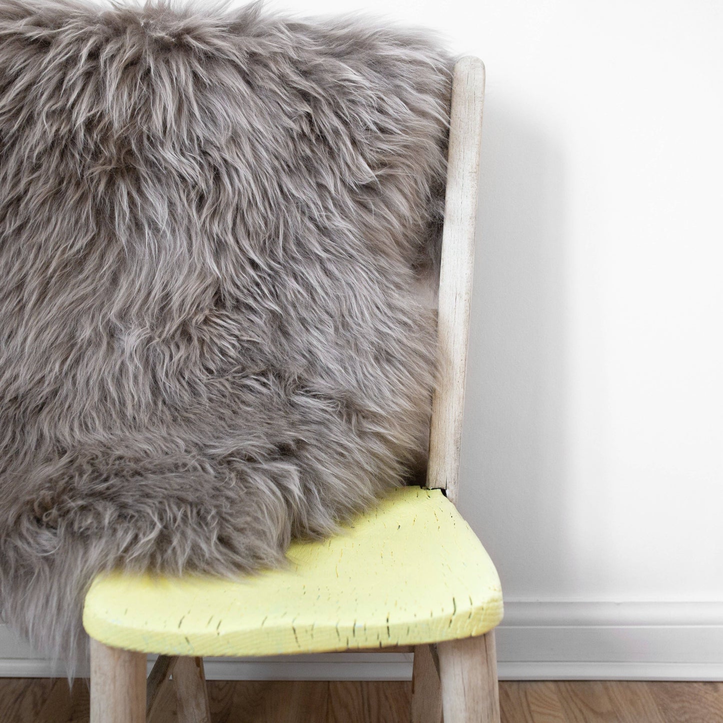 Eco Tanned Sheepskin Rug/Throw in Vole
