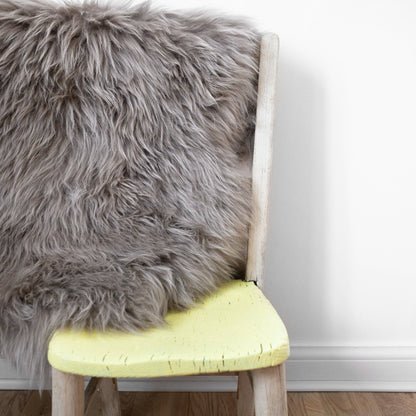 Eco Tanned Sheepskin Rug/Throw in Vole