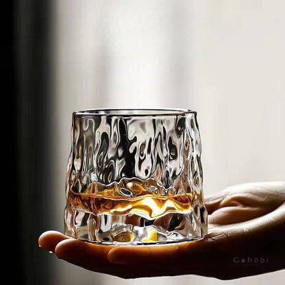 Gohobi Handmade Rotating Glass Tumbler
