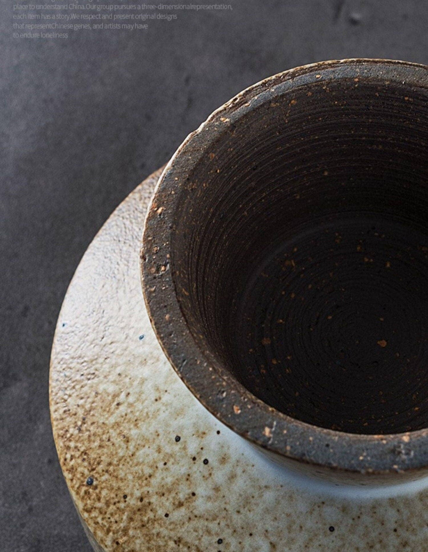 Gohobi Handmade ceramic bowl plate Japanese style tableware