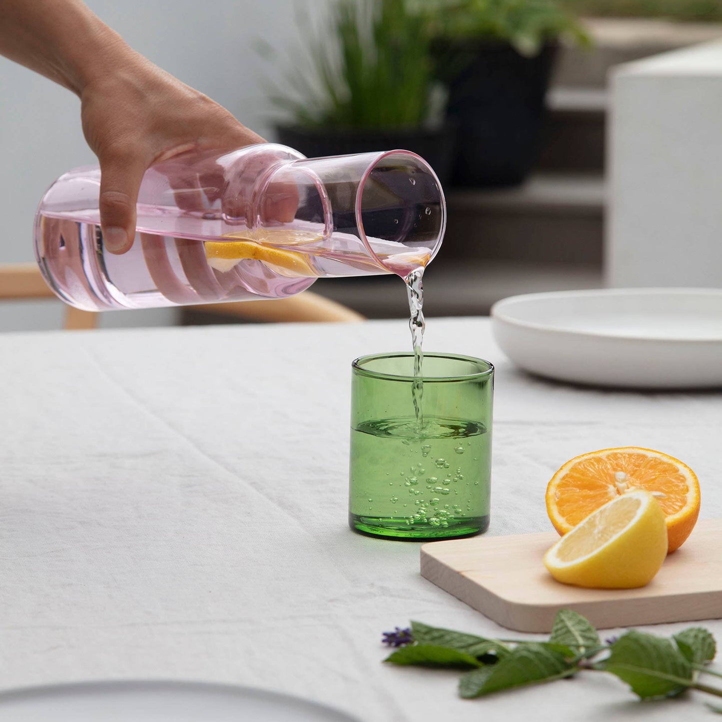 Duo Tone Glass Carafe