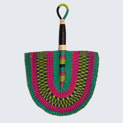 Ghanaian Woven Fans - Pack of 6 'Mixed'