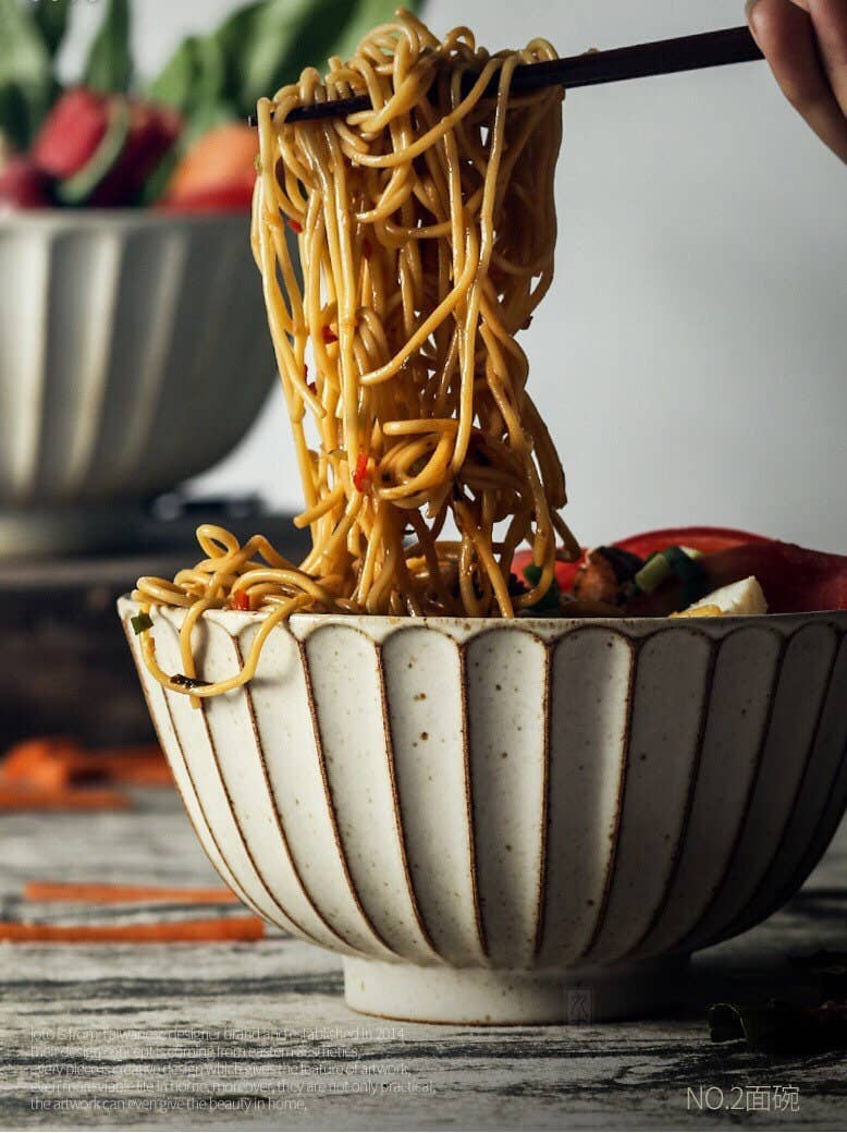 Gohobi handmade ceramic bowl Japanese style tableware stonew