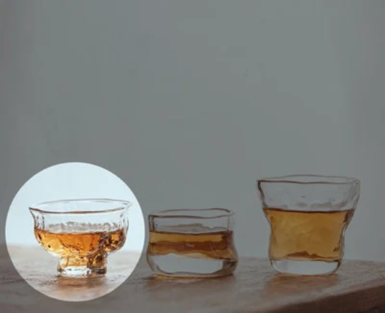 Gohobi Handmade Glass Tea Cup - Slightly Different Shapes