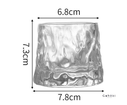 Gohobi Handmade Rotating Glass Tumbler