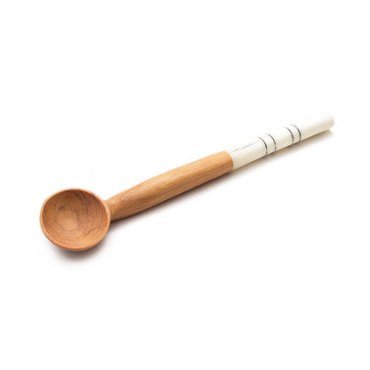 Olive Wood Batik Handled Sugar Spoon