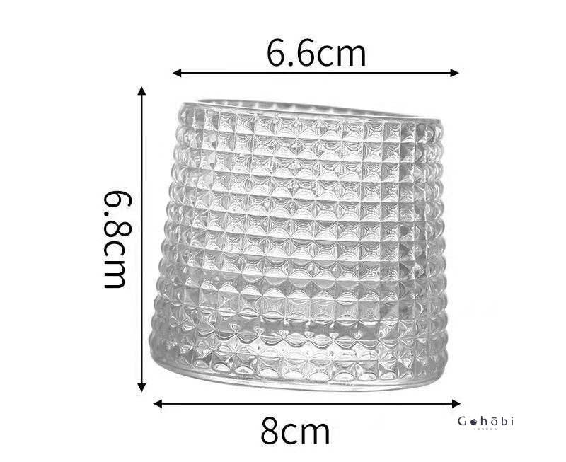 Gohobi Handmade Rotating Glass Tumbler