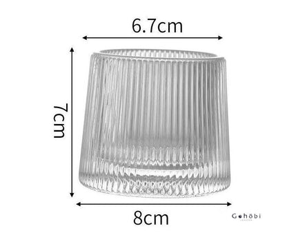 Gohobi Handmade Rotating Glass Tumbler