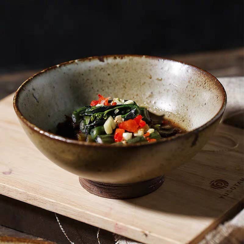 Gohobi Handmade Japanese Style Stoneware Bowl