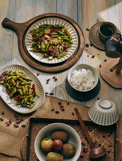 Gohobi handmade ceramic bowl Japanese style tableware stonew