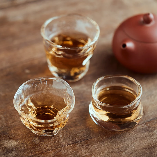 Gohobi Handmade Glass Tea Cup - Slightly Different Shapes