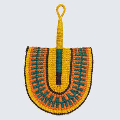 Ghanaian Woven Fans - Pack of 6 'Mixed'