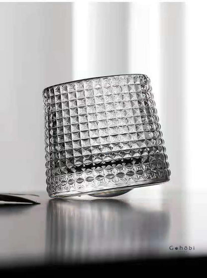 Gohobi Handmade Rotating Glass Tumbler