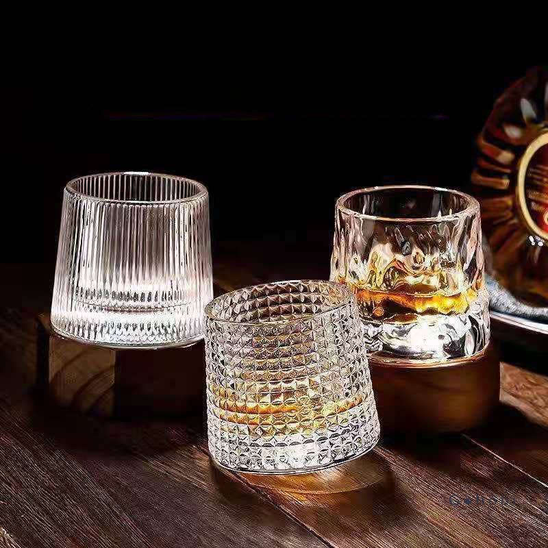 Gohobi Handmade Rotating Glass Tumbler