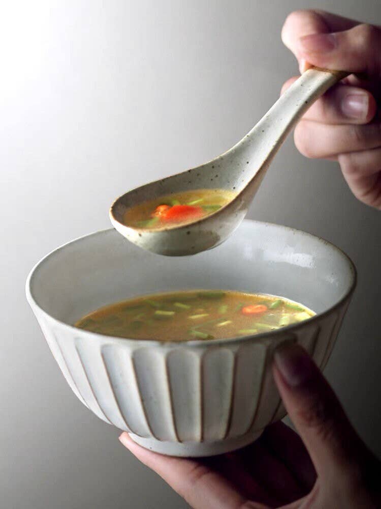 Gohobi handmade ceramic bowl Japanese style tableware stonew