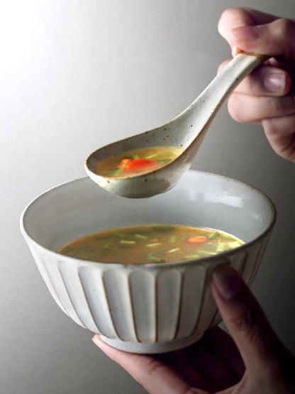 Gohobi handmade ceramic bowl Japanese style tableware stonew