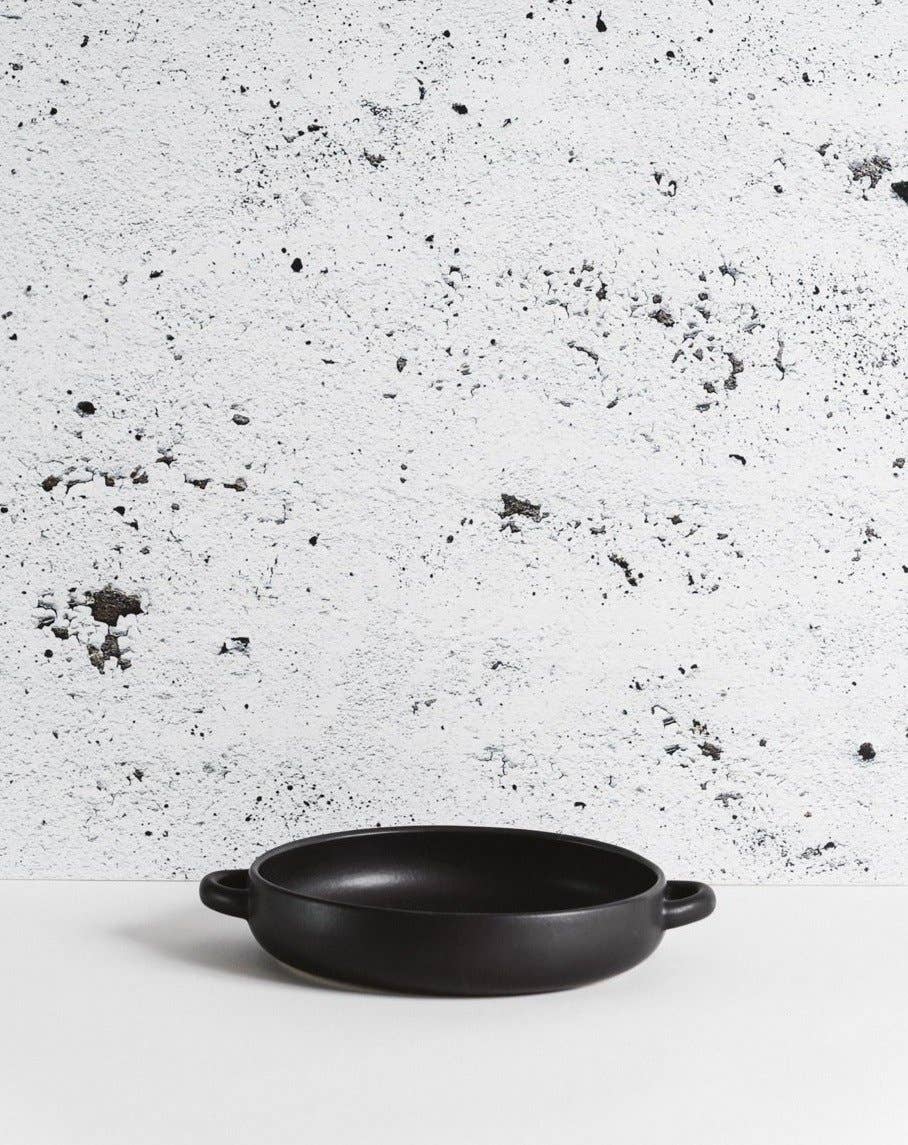 Stoneware Dinner Plate with Handles