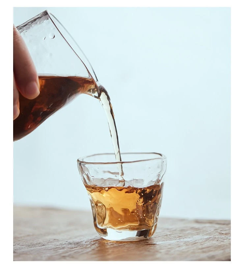 Gohobi Handmade Glass Tea Cup - Slightly Different Shapes