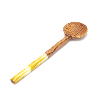 Olive Wood Batik Handled Sugar Spoon